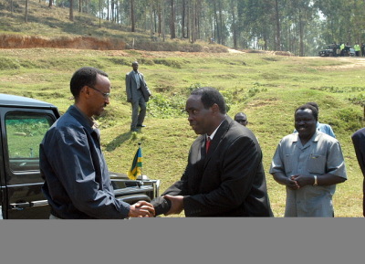 Boniface Rucagu et Paul Kagame